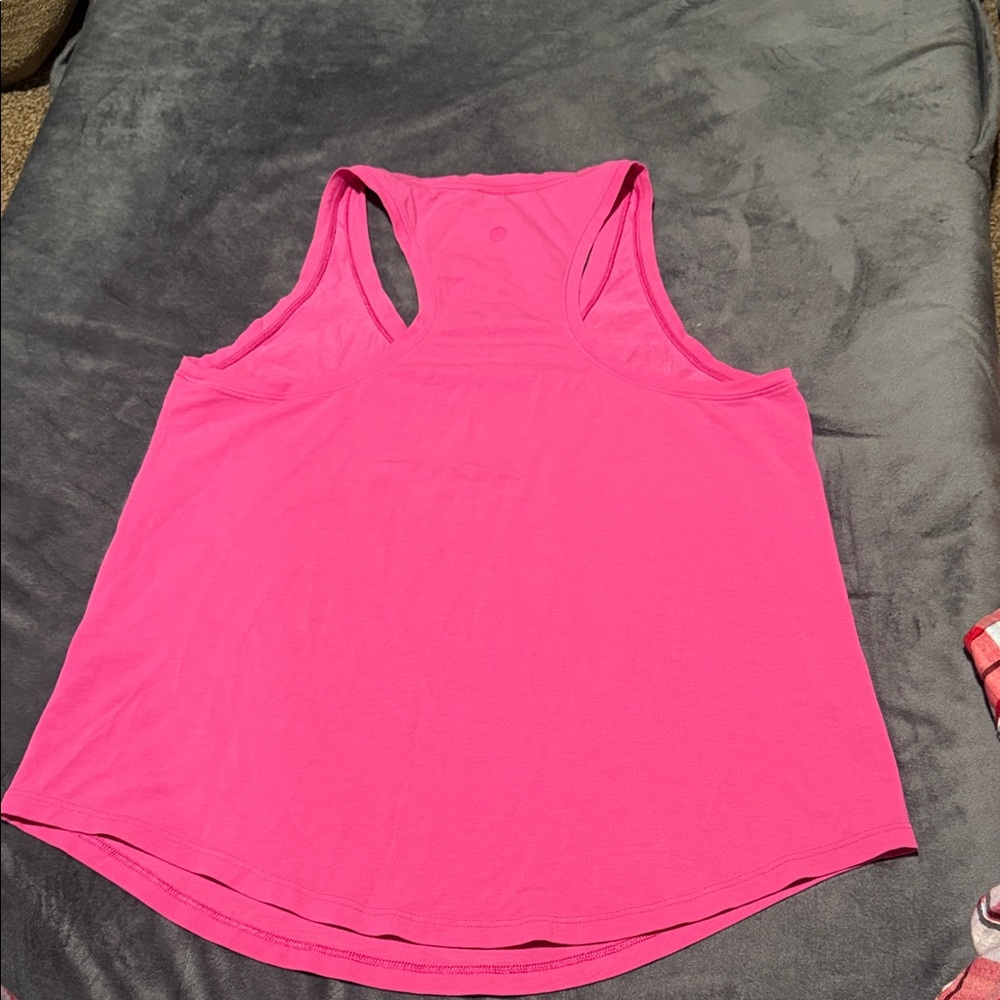 Lululemon Pink Racerback Tank Top Women’s Lightweight Logo on Back